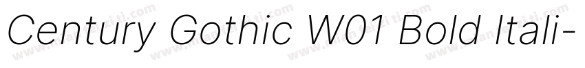 Century Gothic W01 Bold Itali字体转换